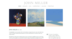 Desktop Screenshot of johnmillerpaintings.com